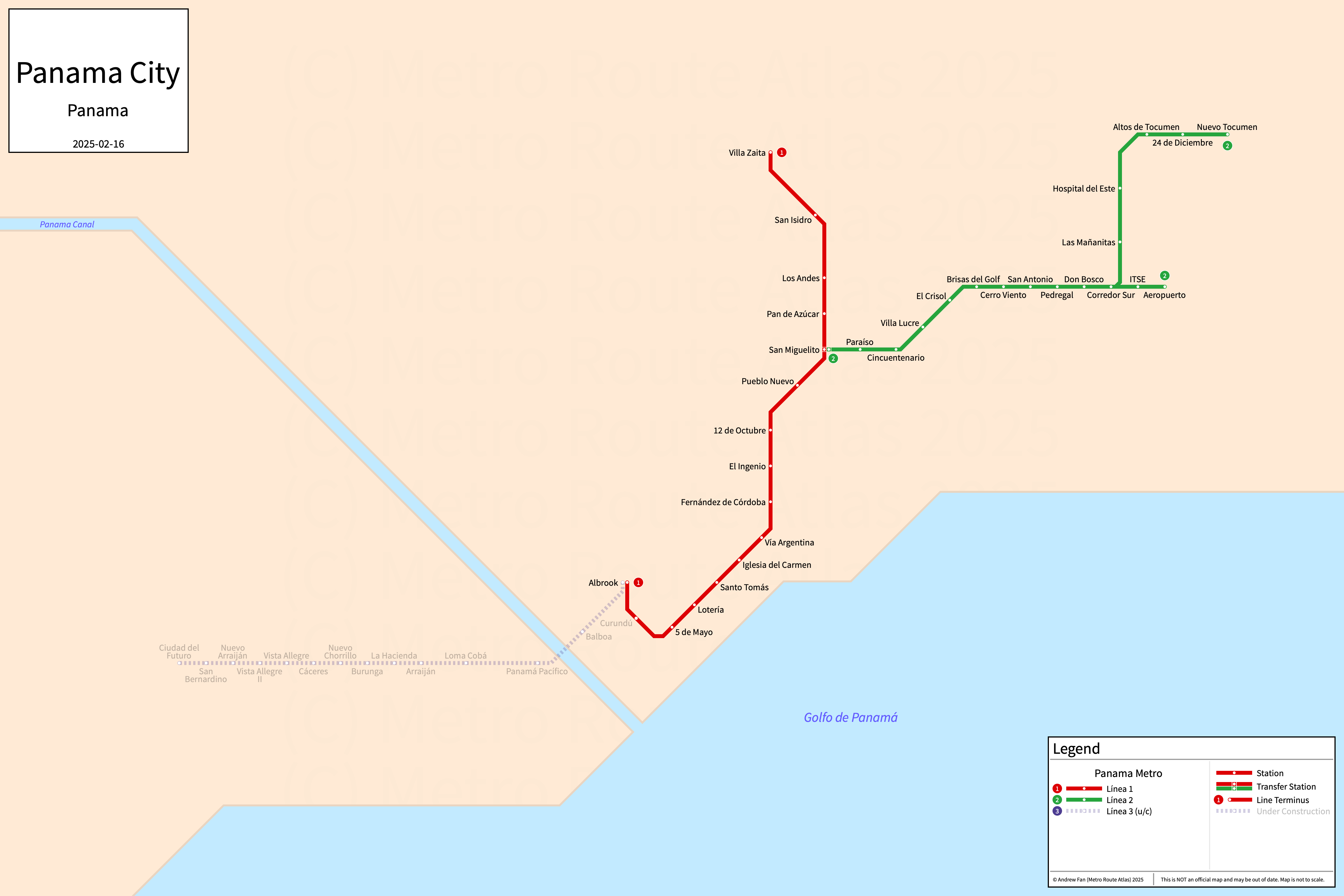 Panama City Panama Metro Map - United States Map